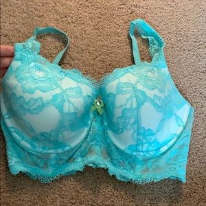 Teal longline lacy VS bra